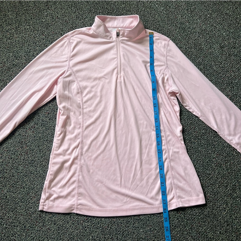 Pastel Pink Long-Sleeve Stretch Lightweight Workout Exercise Running Top Shirt M